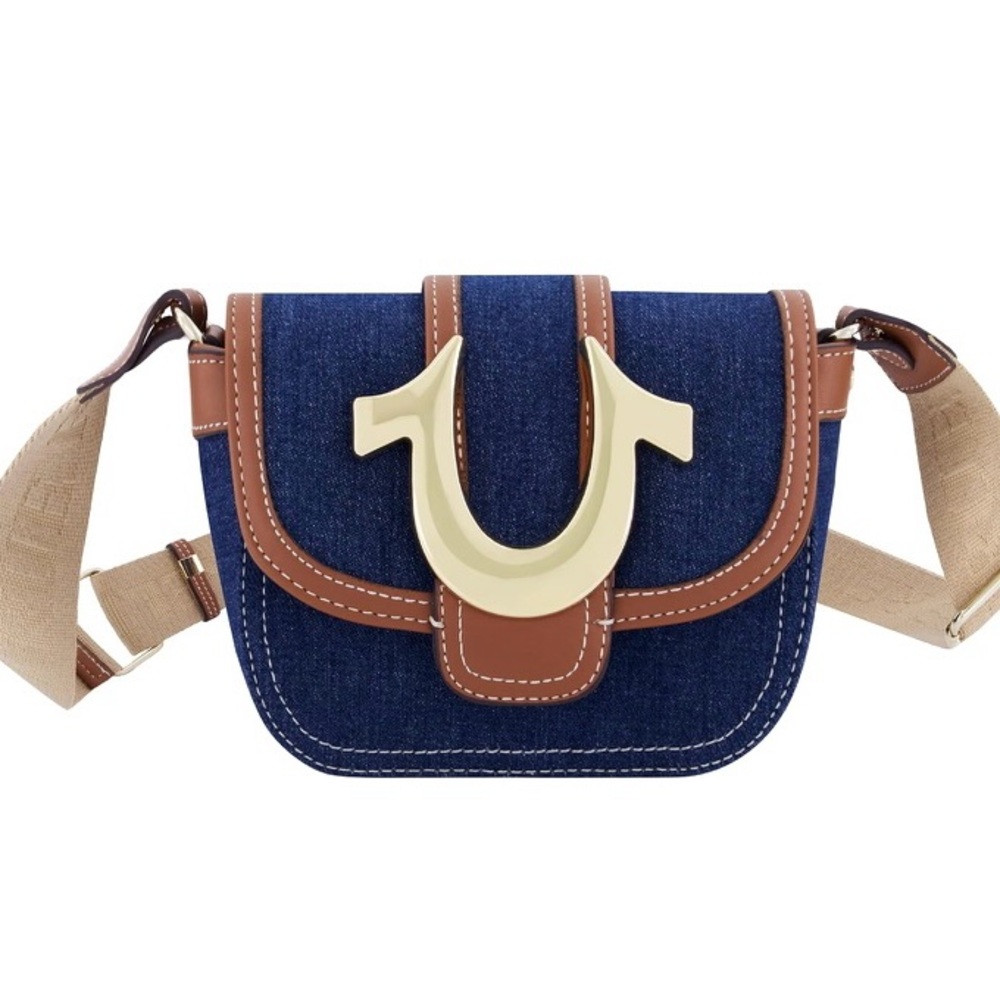 True Religion Crossbody Denim Bag! With matching wallet.